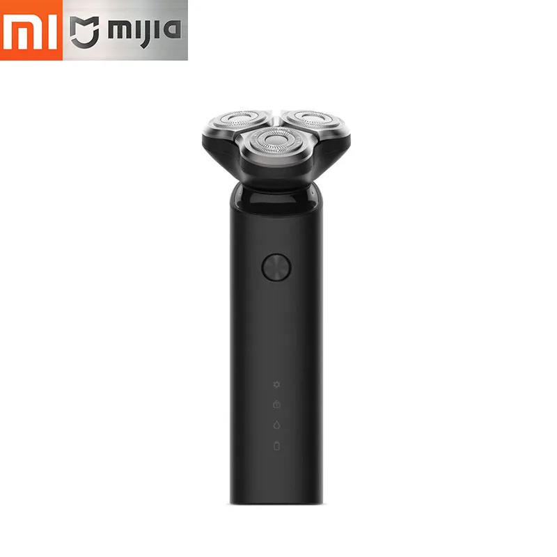 Новая Оригинальная электрическая бритва Xiaomi Mijia с 3 головками, гибкая, сухая, влажная, моющаяся, с двойным лезвием, турбо+ режим, удобная, чистая - Цвет: Black