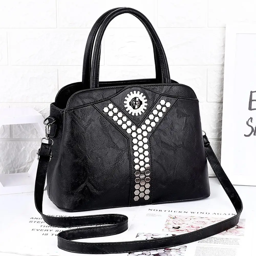 

2019 summer new bag female Europe and America casual fashion handbag elegant shoulder handbag