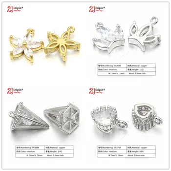 

2018 new charm micro-inlaid zircon CZ jewelry accessories suitable for DIY bracelet necklace jewelry discovery production