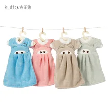 Платье с героями мультфильмов коралловый флис полотенце Творческое начало кухонное полотенце, полотенце висит полотенце