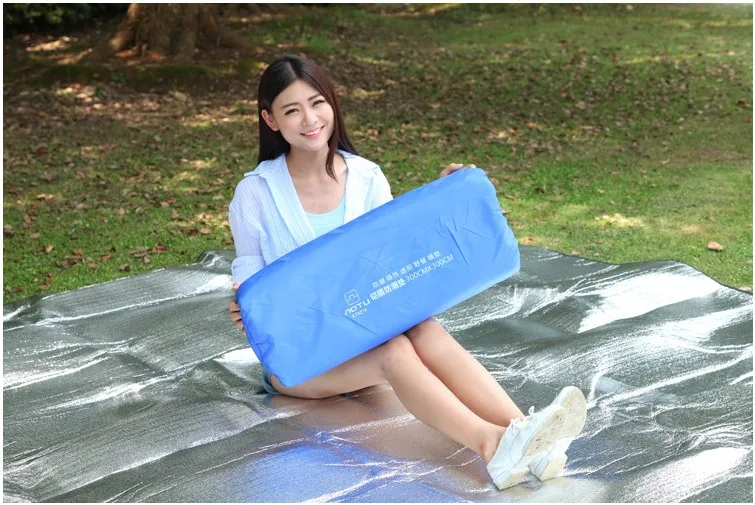 300x300CM Waterproof Aluminum Foil EVA Camping Mat Folding