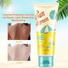 80 мл солнцезащитный крем для лица SPF50+ защитный крем для лица отбеливающий УФ солнцезащитный крем для тела солнцезащитный крем