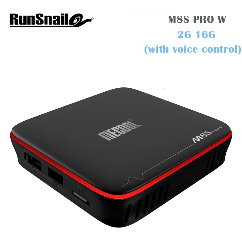 

[Voice Control]Runsnail M8S PRO W Tv Box Android TV os 4K@30fp Amlogic S905W Quad core ARM Cortex-A53 2G RAM 16ROM Smart TV BOX