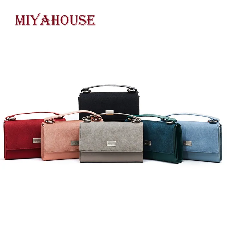

Miyahouse Mini Shoulder Bags Women Fashion Hasp Design Messenger Bag Female Korean Style Solid Color Mobile Phone Crossbody Bag