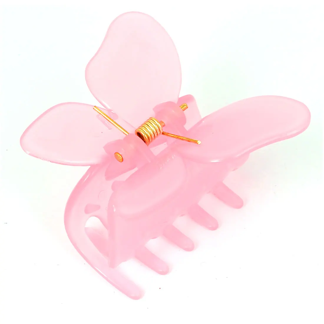 Woman Plastic Spring Loaded Toothed Butterfly 10 Claws Diy Hairstyle