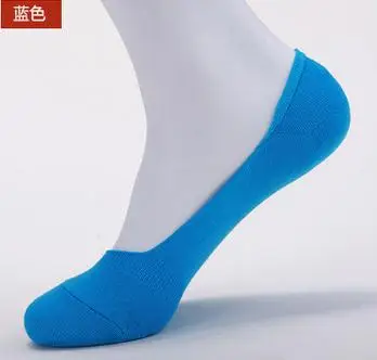 40 шт. = 20 пар/лот бамбуковое волокно Нескользящие женские носки летние Asakuchi невидимые лодочки женские носки - Цвет: blue