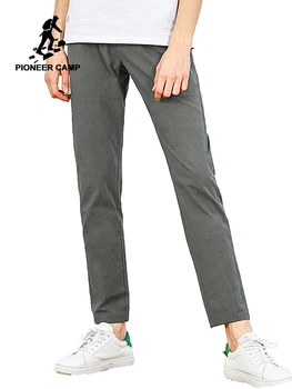 

Pioneer camp new spring style casual pants men brand mens clothing straight cotton male trousers quality army green AXX802051