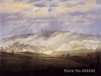 

Art oil Painting photo to canvas Fog in the Elbe Valley by Caspar David Friedrich High quality Handmade