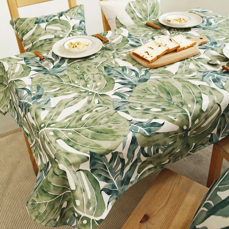 Plant tablecloth Coffee table Cloth Round Pastoral rectangular thickening tablecloths | Дом и сад