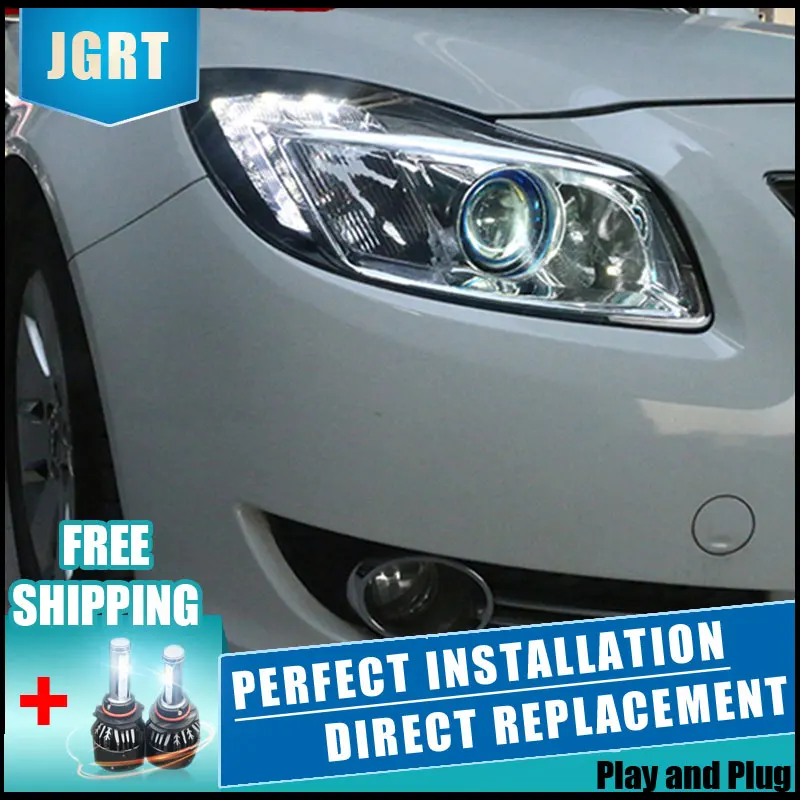 2 шт. светодиодный головной светильник s для Buick Regal 2009 2013 Автомобильный с двойной