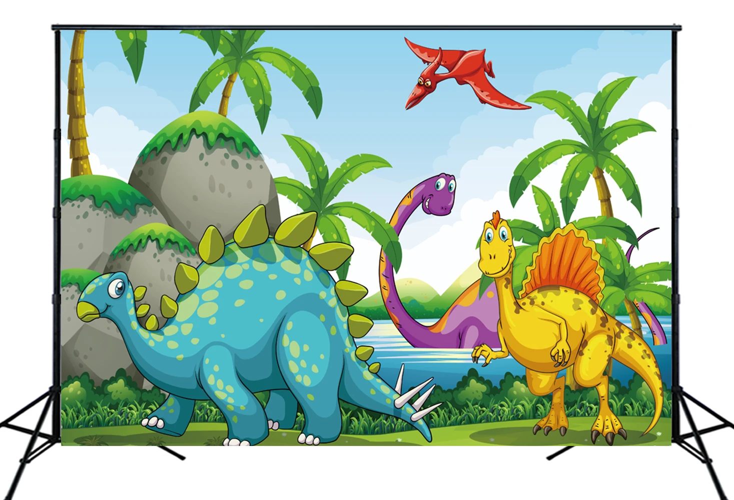 Баннер с динозаврами