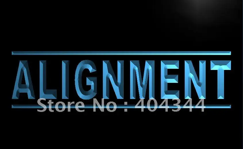 

LB808- Alignment Service Window Display LED Neon Light Sign