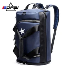 BOPAI Casual Multifunctional Men Travel Bags 4 Using Methods Male Rucksack Unisex Men Women Travel Backpack Bags Waterproof