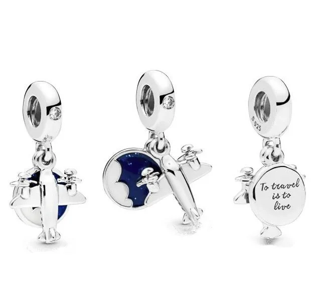 

Original 925 Sterling Silver Beads Propeller Plane Pendant Charm Fit Pandora Women Bracelet & Necklace Diy Jewelry