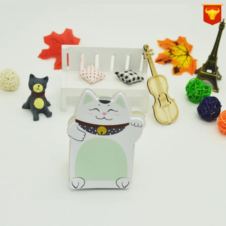 1 шт. Kawaii Lucky Fortune Cat стенд блокноты бумажные стикеры стикер сообщений канцелярские закладки Липкие заметки канцелярские принадлежности