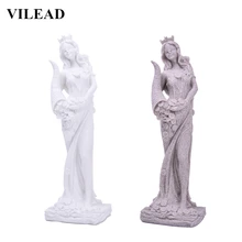 VILEAD 32 см статуя богини богатства из песчаника, креативные статуэтки богини богатства, винтажный домашний декор