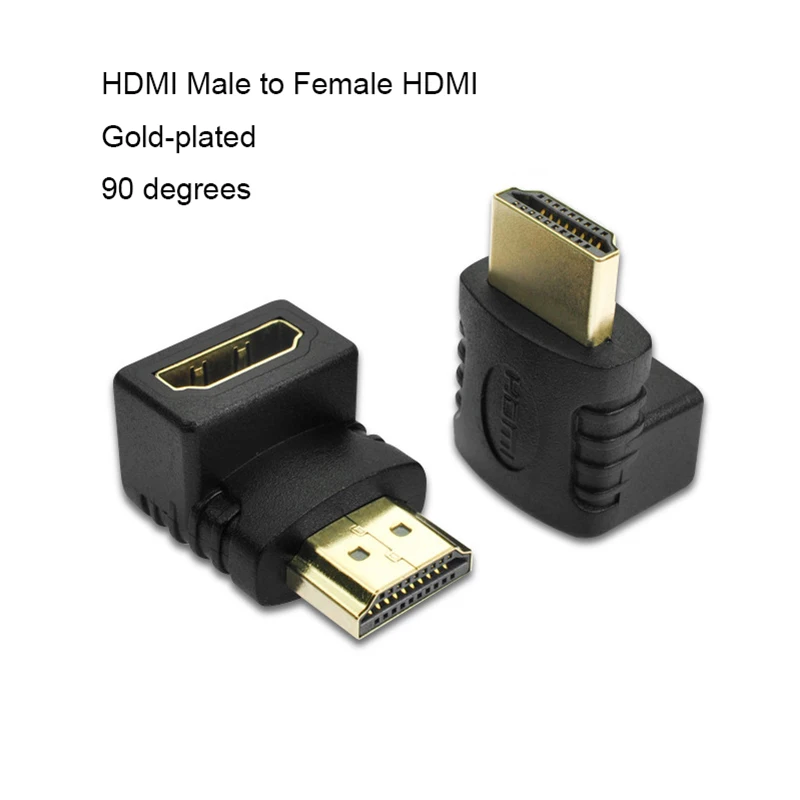 1/2/5 шт.-HDMI-Male к HDMI переходник с внутренней резьбой 90 градусов 270 градусов угол HDMI удлинитель конвертер для HDTV