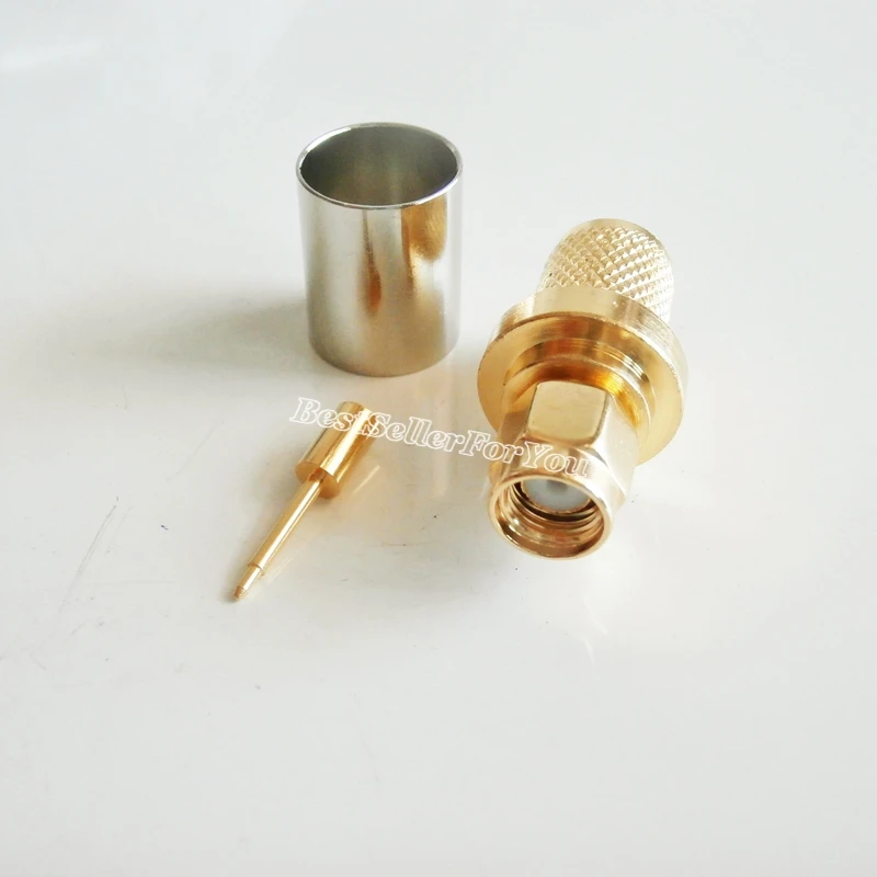 1 шт. SMA штекер обжимной для RG5 RG6 LMR300 5D FB кабель RF разъем|plug connector|sm plugplug male |