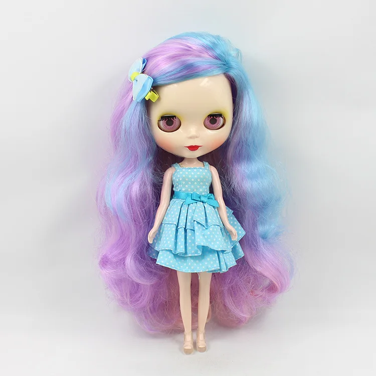 Обнаженная кукла Blyth Разноцветные длинные волосы bjd 30 см Blyth куклы для продажи