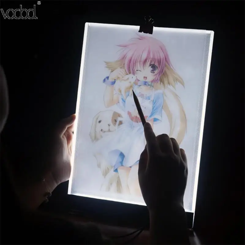 

A4 Paper LED Copy Pad Desk Art Drawing Tracing Stencil Board Artist Artcraft Digital Table Plate Kids Writing Painting Box