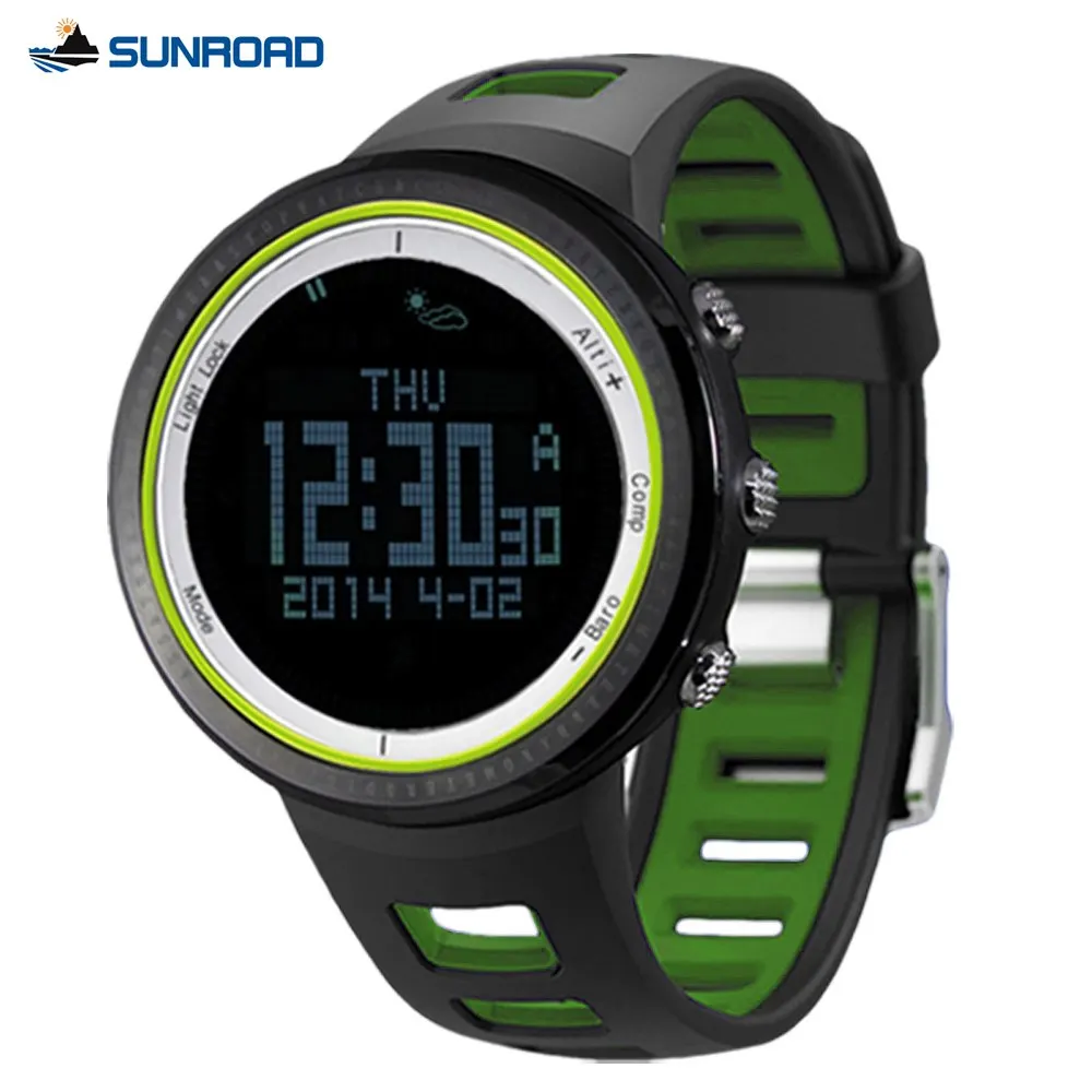 Sports Watches with Altimeter Barometer Compass Pedometer Thermometer 5ATM Waterproof Digital Sport Watch FR800NA/B #