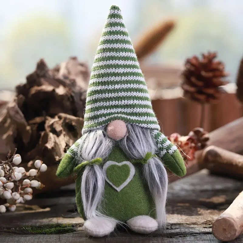 Merry Christmas Swedish Santa Gnome Plush Doll Ornament Handmade Elf Toys Holiday Home Party Decor Kids Gift