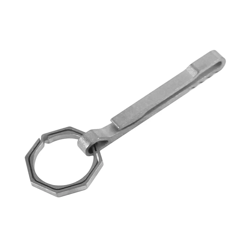 Ti artisan Titanium EDC Tool Outdoor Portable Key Ring Buckle Locking Carabiner Clips Long Shape 2 colours Optional