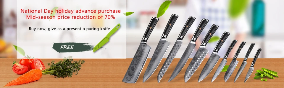 KEEMAKE 5 дюймов Santoku кухонные ножи нож шеф-повара японский Дамаск VG10 сталь Sharp 60HRC Лезвие G10 ручка инструменты для резки фруктов