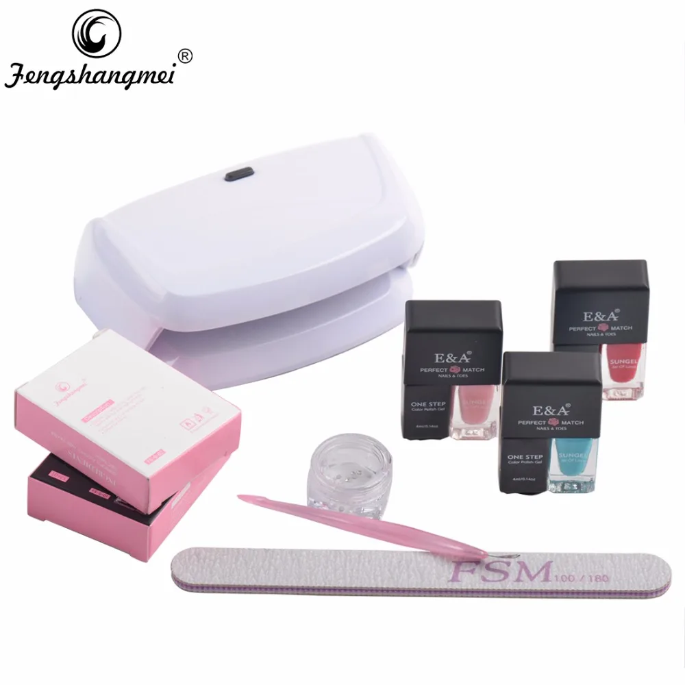 Fengshangmei One Step Gel Lacquer Nail Polish Manicure and Pedicure