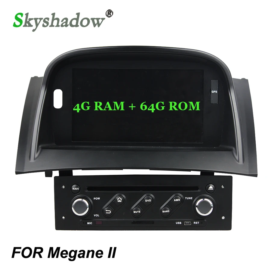 Android 9.0 4G RAM +64GB + 8Core Car DVD Player GPS map RDS Radio wifi LTE Bluetooth 4.2 For Renault Megane II 2 2004 2005-2009