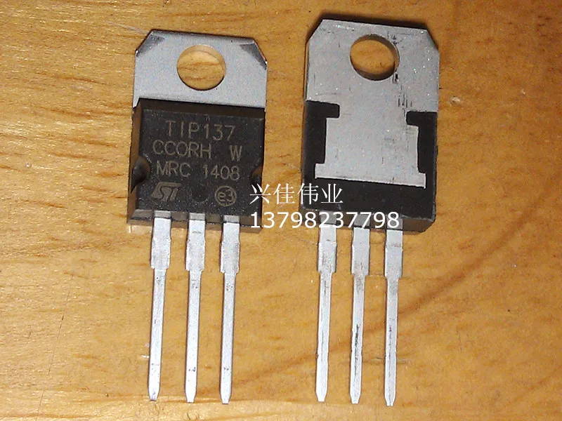 10 Pcs Nuovo Tip137 To-220 100 V/8A/70 W Pnp Darlington Transistor Di Potenza