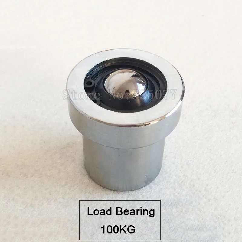 

2PCS Damping ball bearing steel universal ball built-in spring cattle eye ball spring damping pulley load bearing 100KG JF1491