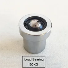 2PCS Damping ball bearing steel universal ball built-in spring cattle eye ball spring damping pulley load bearing 100KG JF1491 load bearing glasses