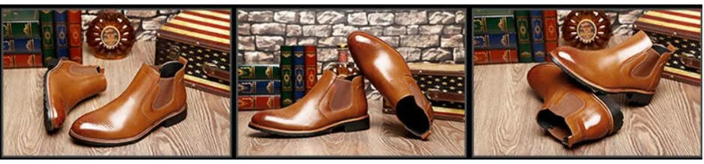 Men's Boots' Casual Round Toe Ankle Chelsea Boots Men Leather Men Winter Shoes hot 2018 Winter Shoes Mens Warmful Snow Boot Mens (18)