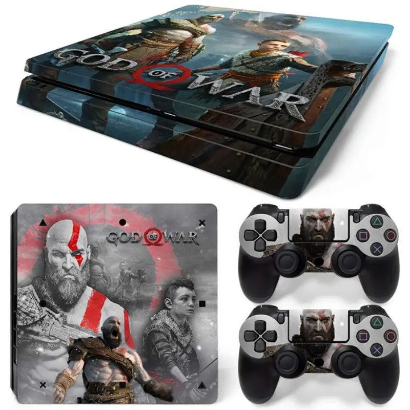 God of War Съемная виниловая кожа для PS4 Slim+ контроллер защитные наклейки для sony Playstation 4 Slim для Dualshock 4 аксессуары - Цвет: 3