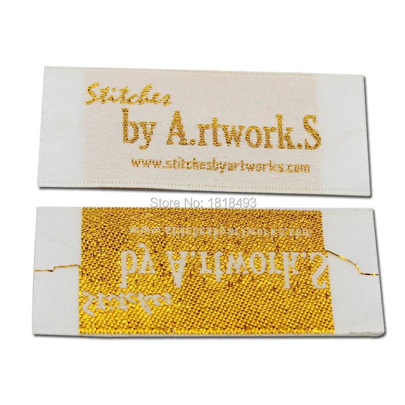 Buy free shipping custom clothing woven labels/garment