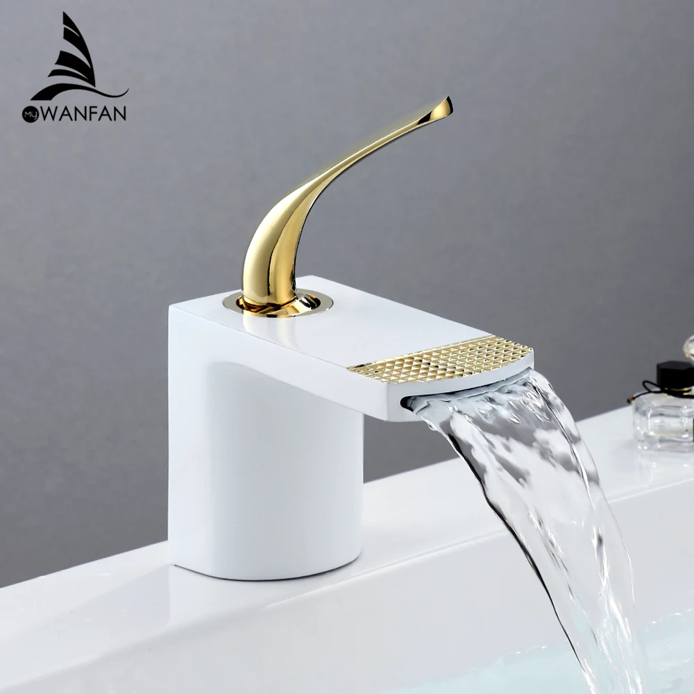 Basin Faucets Elegant Bathroom Faucet Hot and Cold Water Basin Mixer Tap Chrome Finish Brass Toilet Sink Water Crane Gold 855025|Basin Faucets| - AliExpress