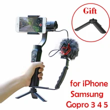 Ulanzi Smooth Q Gimbal Smartphone 3 Axis Gimbal Steadicam for iPhone Sumsung Gopro hero 3 4 5 Action Camera ,zhi yun stabilizer