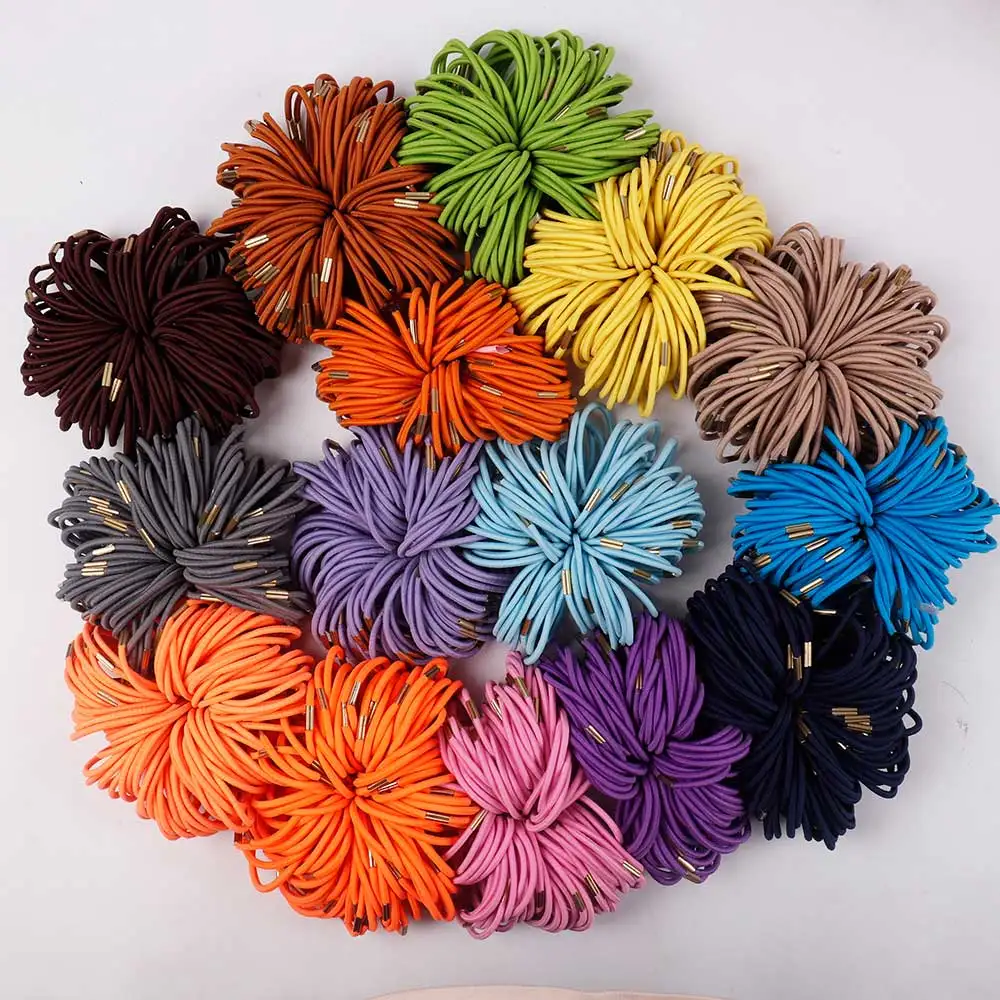 

50pcs/lot New Super Soft Stretchy Skinny Headbands For Hair Ponytail Holder Hair Bands Lady Headbands Hair Acessories Fashion