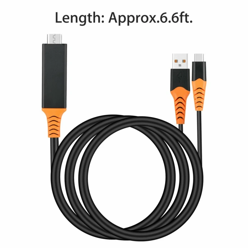 2 в 1 USB C Тип к HDMI HDTV AV ТВ кабель адаптер конвертер для ПК телефон Проектор Монитор