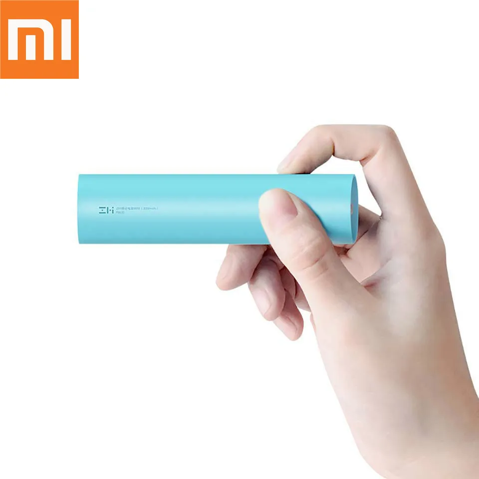 

Xiaomi Original ZMI Mini Power Bank Rechargeable 18650 external battery3000mAh Mini Powerbank xiaomi portable charging for phone