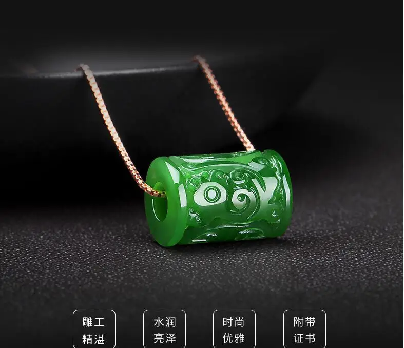 

Colorful Yunnan, Hetian jade white pendant pendant six words, male and female
