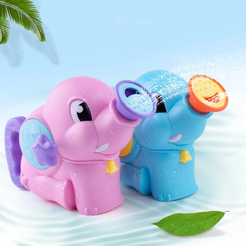 Children Kids Baby Swimming Bath Toys Small Elephant Watering Pot Showering 