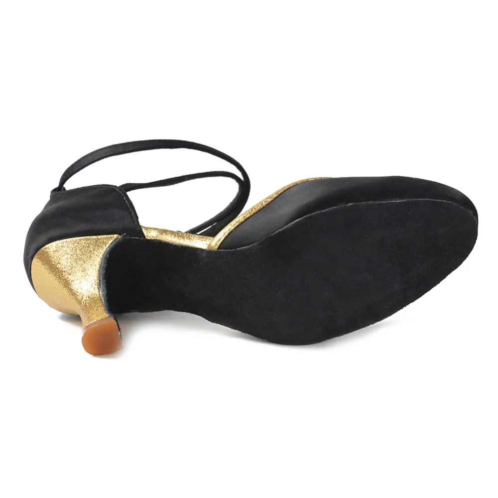 Профессиональные бальные/латинские/современные танцевальные туфли/женские сандалии с закрытым носком танцевальная обувь/атласная Женская обувь для сальсы Лидер продаж 7 см