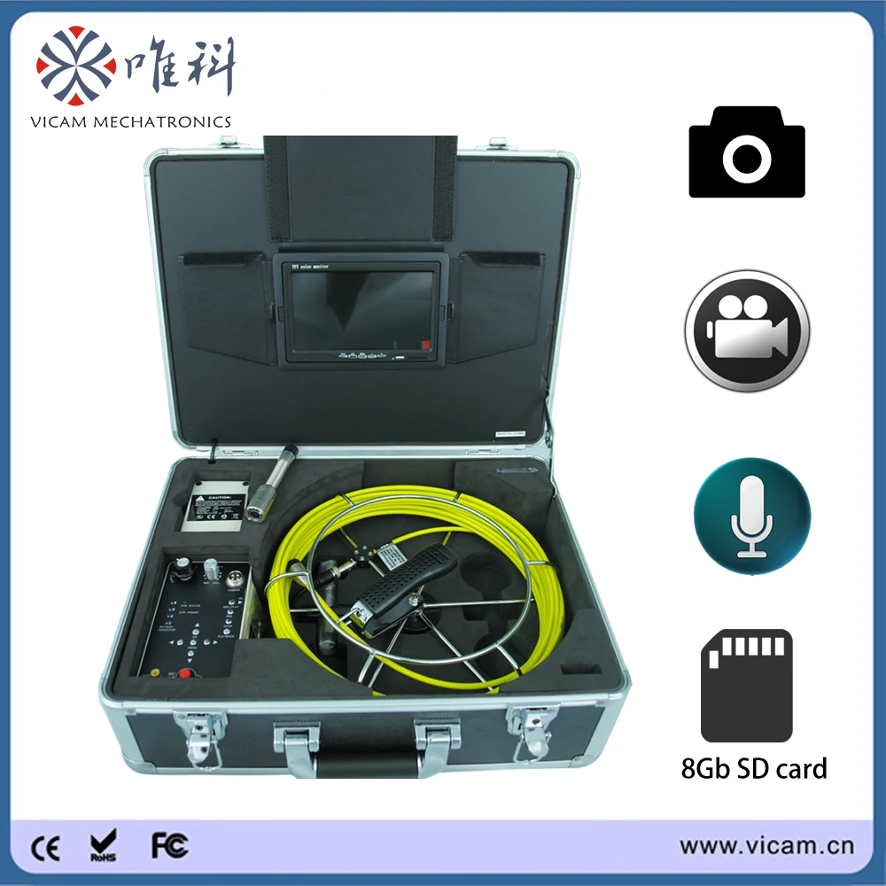 General sewer camera 40 meters waterproof pipe camera with 23mm camera ...