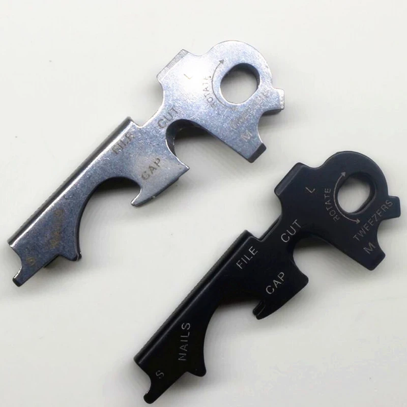 8-in-1 Key Clip Outdoor Multi-functional Key Combination Tool EDC Tool Screwdriver Survival Bottle Opener