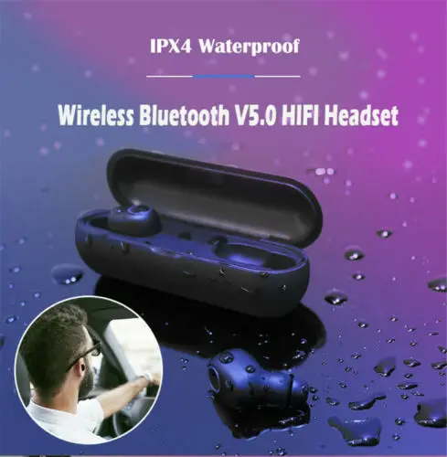 Мини беспроводные Bluetooth 5 0 супер бас спортивные наушники вкладыши
