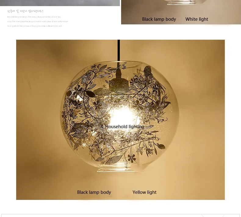 Modern Tangel Globe Flower Light Pendant Lamp 41