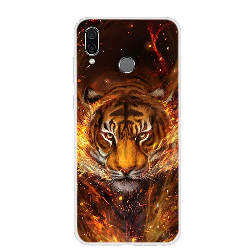Chic Floral & Animal Print Soft TPU Silicone Case for Huawei Honor Play - 6.3 Protective Phone Cover