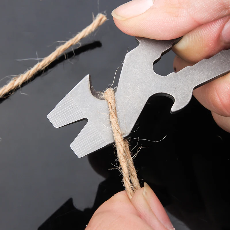 Outdoor Camping Multi Tool Cutting Rope Knife Opener Screwdriver Crowbar